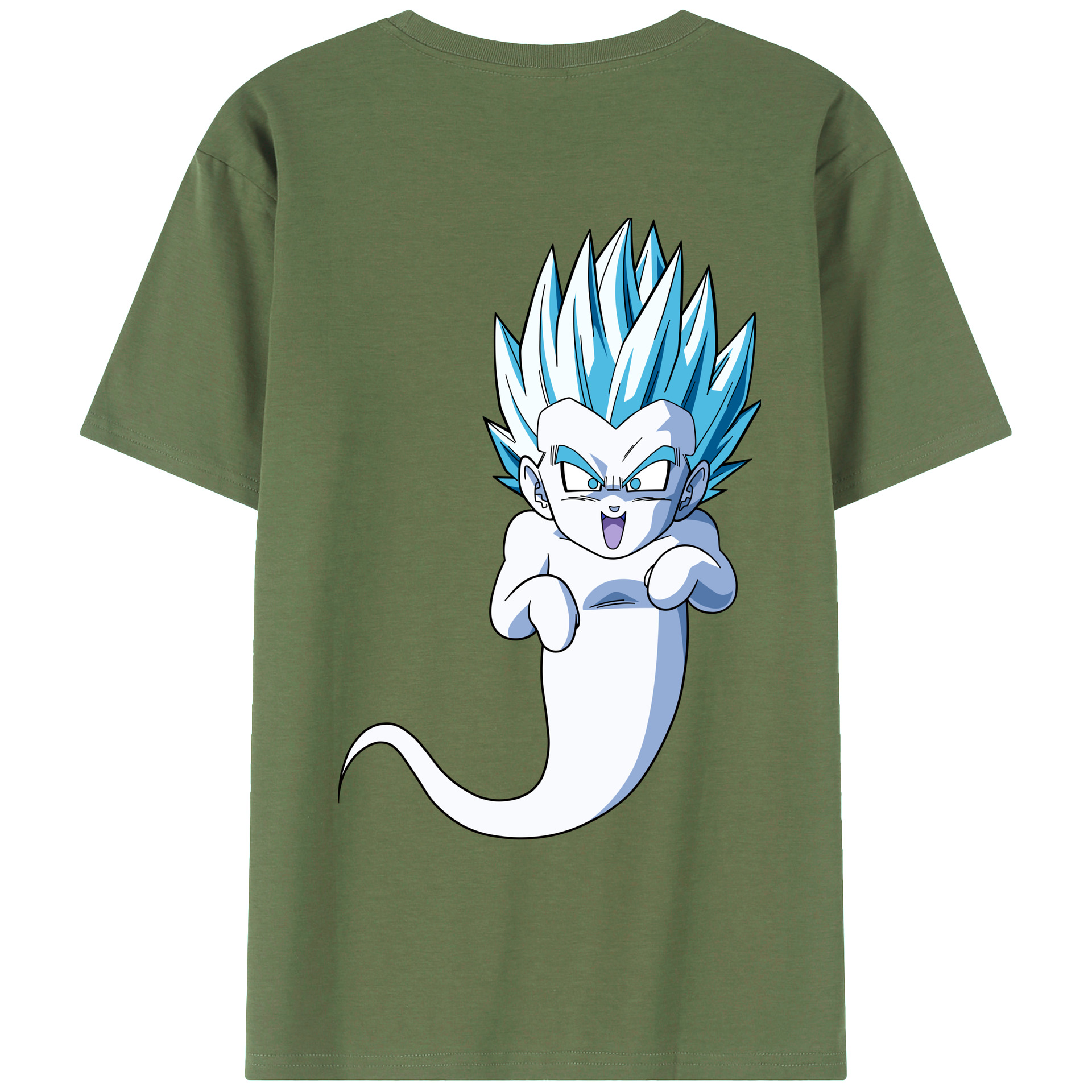 （画像用） ドラゴンボール ベジット DRAGON BALL Vegetto 綿100％ メンズ半袖Tシャツ（バックプリント） 通気性